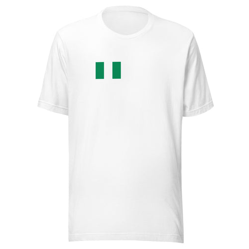 National Flag Shirts - Collection 26 Nigeria / S / White