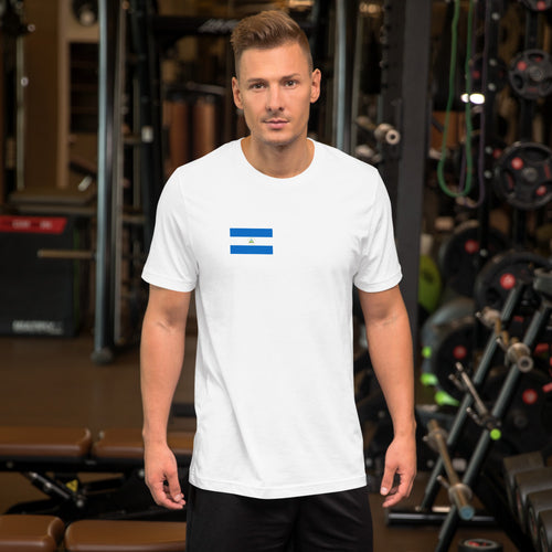 National Flag Shirts - Collection 26 Nicaragua / S / White