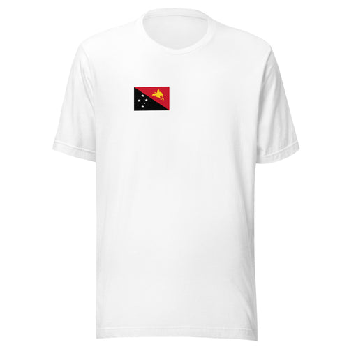 National Flag Shirts - Collection 28 Papua New Guinea / S / White