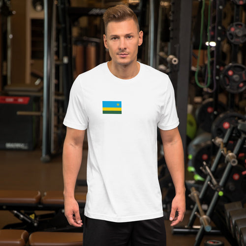 National Flag Shirts - Collection 30 Rwanda / S / White