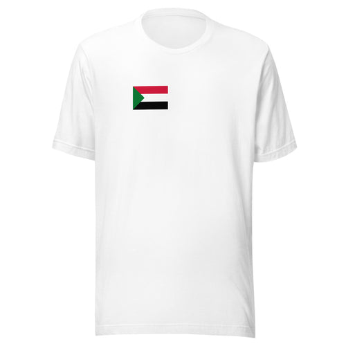 National Flag Shirts - Collection 31 Sudan / S / White