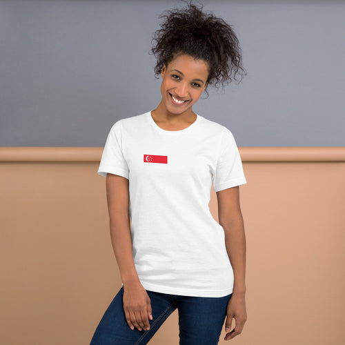 National Flag Shirts - Collection 31 Singapore / S / White