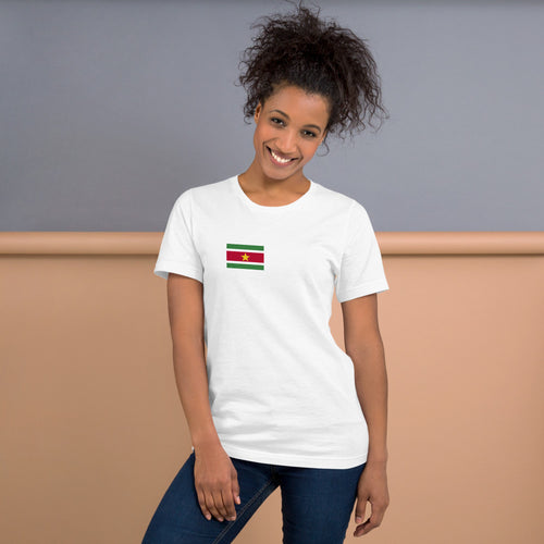 National Flag Shirts - Collection 32 Suriname / S / White