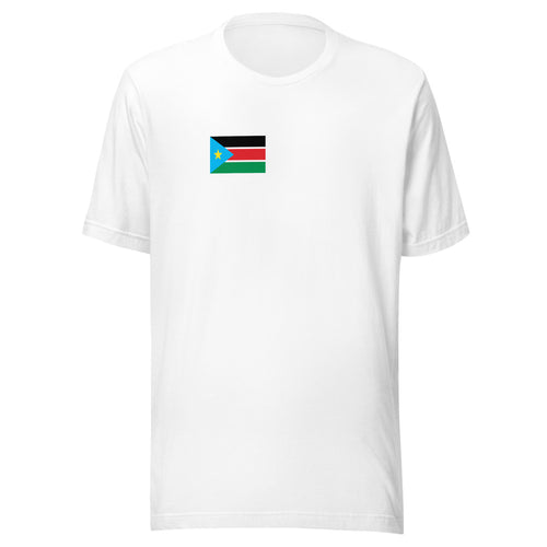 National Flag Shirts - Collection 33 South Sudan / S / White
