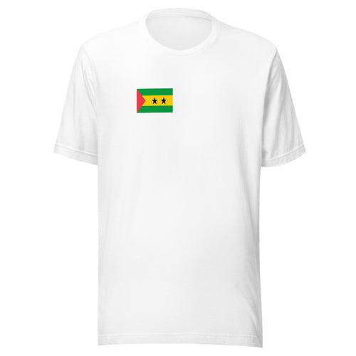 National Flag Shirts - Collection 33 Sao Tome and Principe / S / White