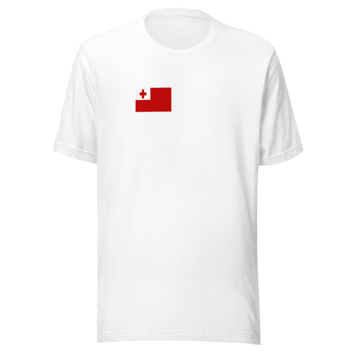 National Flag Shirts - Collection 35 Tonga / S / White