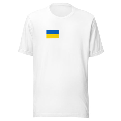 National Flag Shirts - Collection 36 Ukraine / S / White