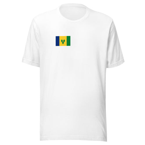 National Flag Shirts - Collection 37 Saint Vincent and the Grenadines / S / White