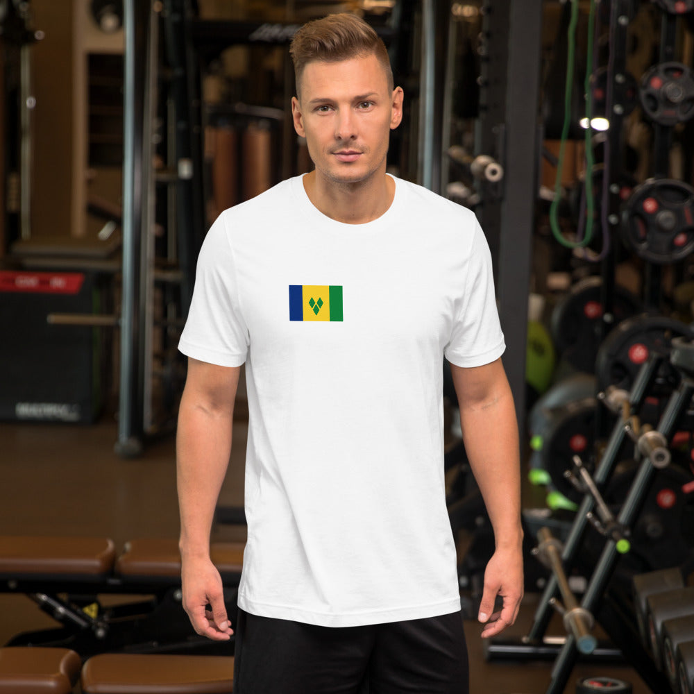 National Flag Shirts - Collection 37 Saint Vincent and the Grenadines wshirt-m
